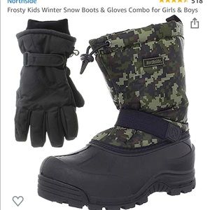 North side Frodo snow boot, camouflage size 13